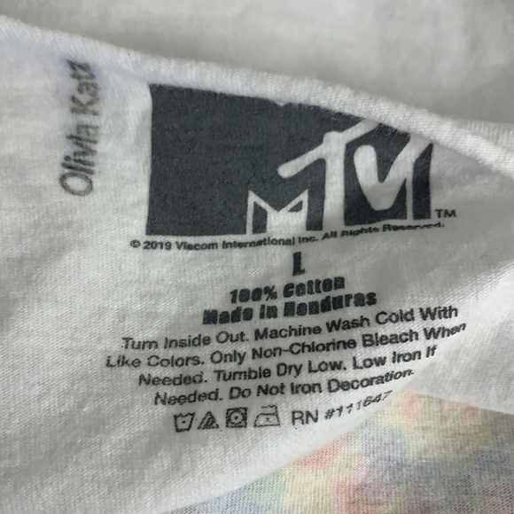 MTV Long Sleeve & Cutoff Neck Tee BUNDLE - Picture 3 of 6